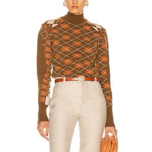 Chlo� 'Turtleneck' Brown Long Sleeve Sweater Size XS